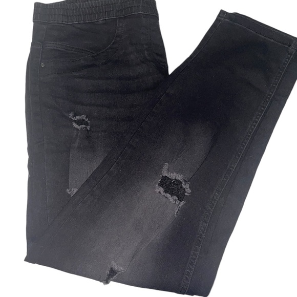 Just Love Ripped Denim Jeggings - Picture 3 of 6